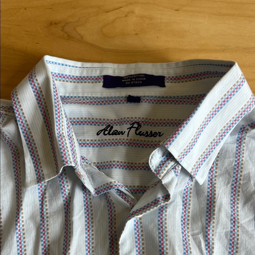 Alan Flusser Men's Multicolor Striped Shirt